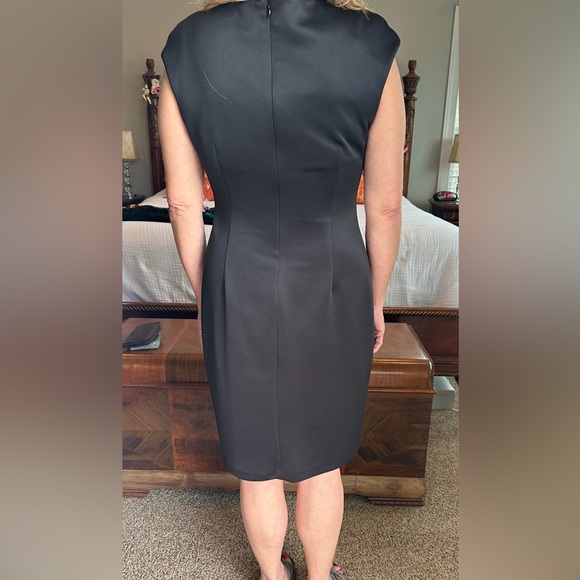 Connected Apparel Black Floral Dress size 10 - Picture 5 of 5